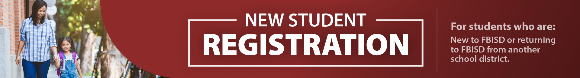 New Student Registration Header